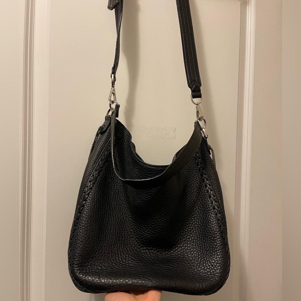 Rebecca Minkoff crossbody sachel. Black soft leather. Gently used.